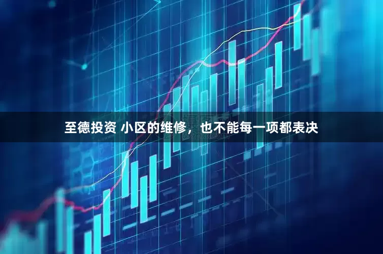 至德投资 小区的维修，也不能每一项都表决