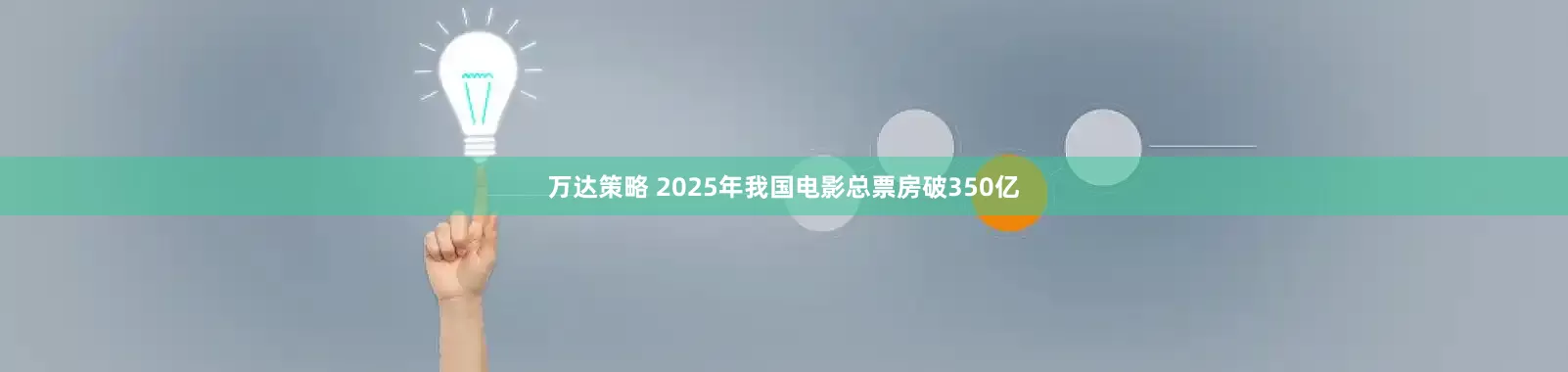 万达策略 2025年我国电影总票房破350亿